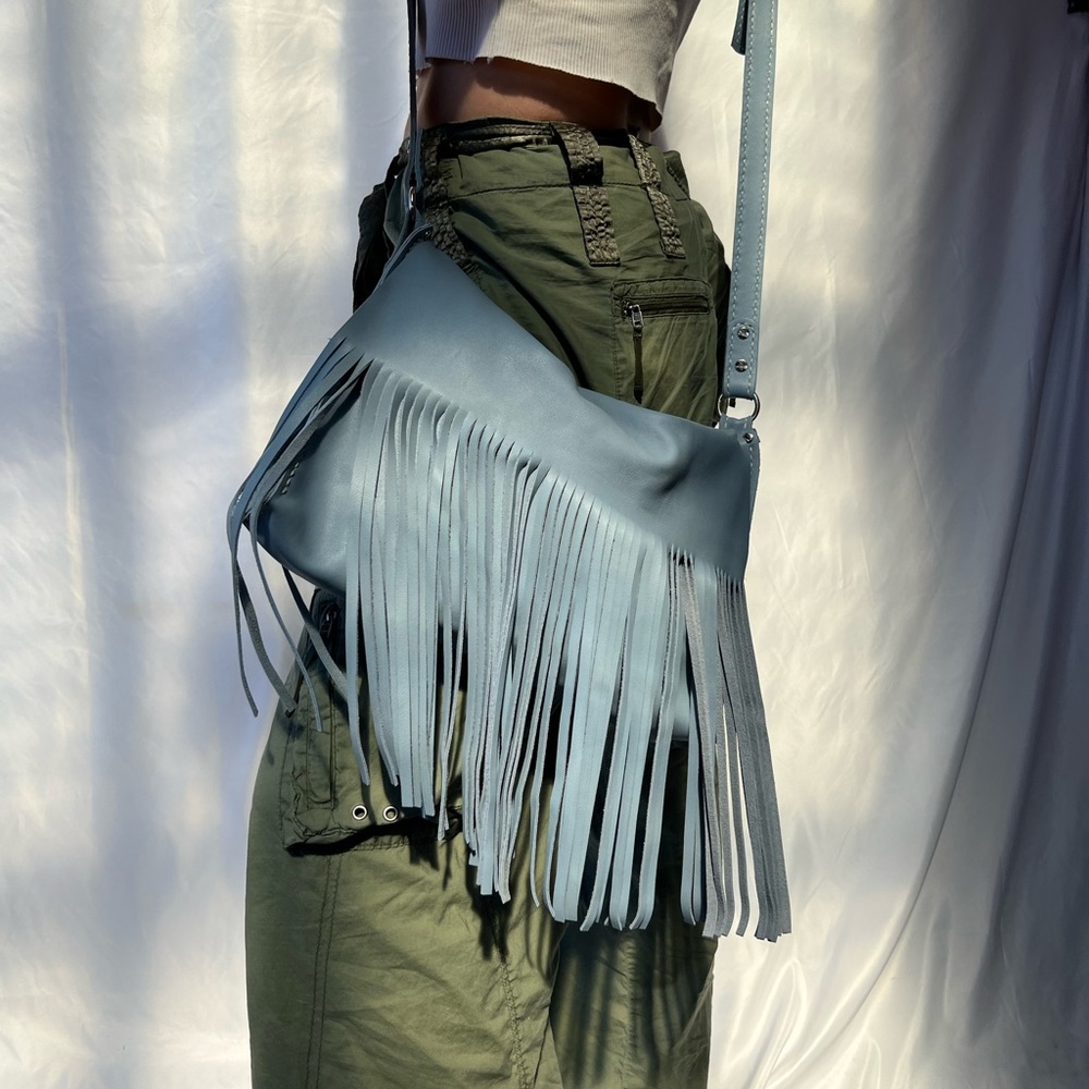 Handmade Boho Bag, Leather Crossbody Bag,